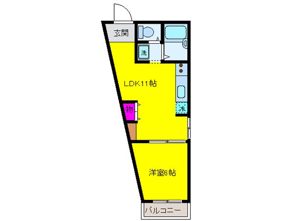 ハイツメグミの物件間取画像